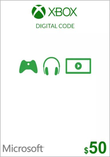 USA Xbox 50 Dollar Kinkekaart  cover image
